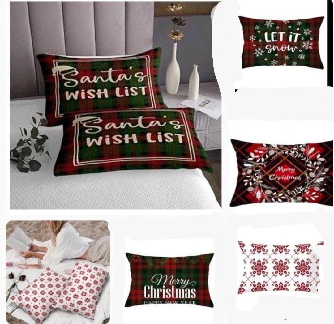 Medium Size Christmas themed pillow cases
