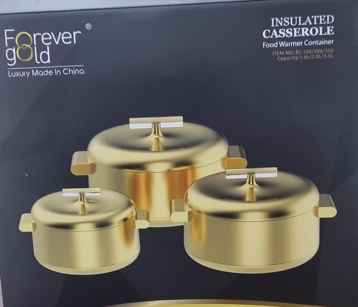 Unique Very High quality forever gold insulated hotpots