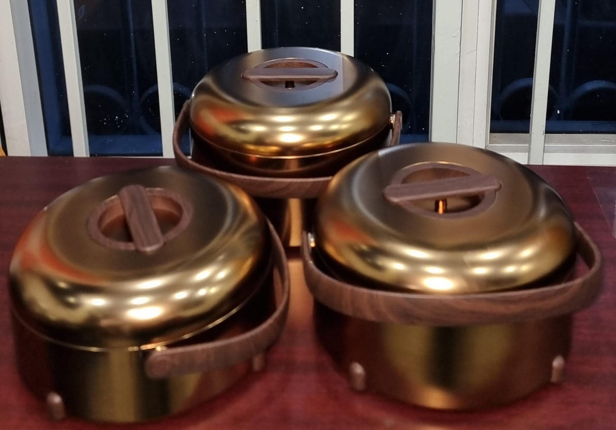 Unique Very High quality BIG SIZE forever gold insulated hotpots