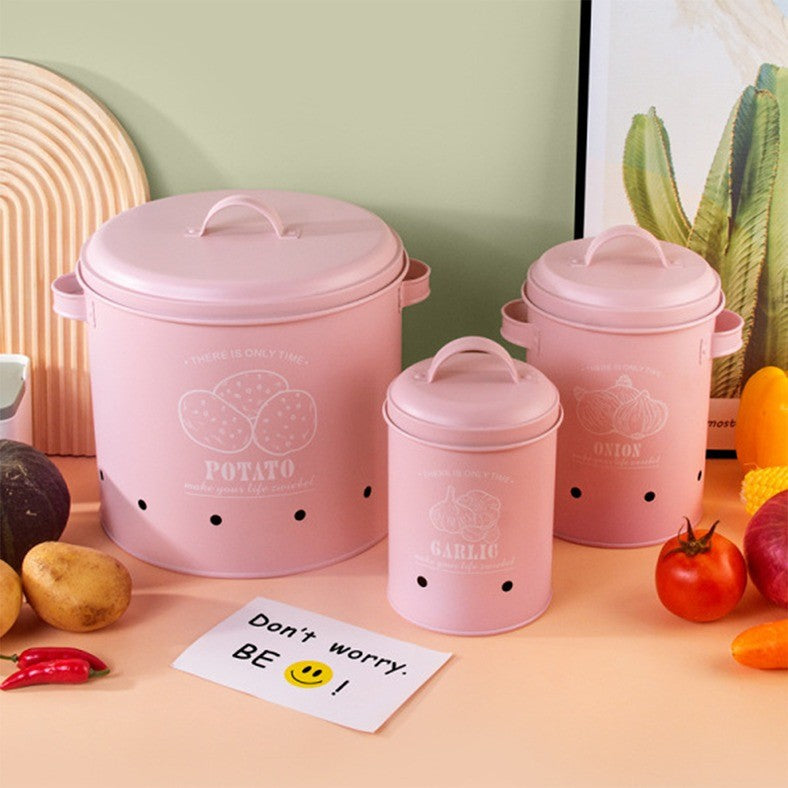 TDT-01 3pc Potato, onion, garlic 3in1 perforated storage bins