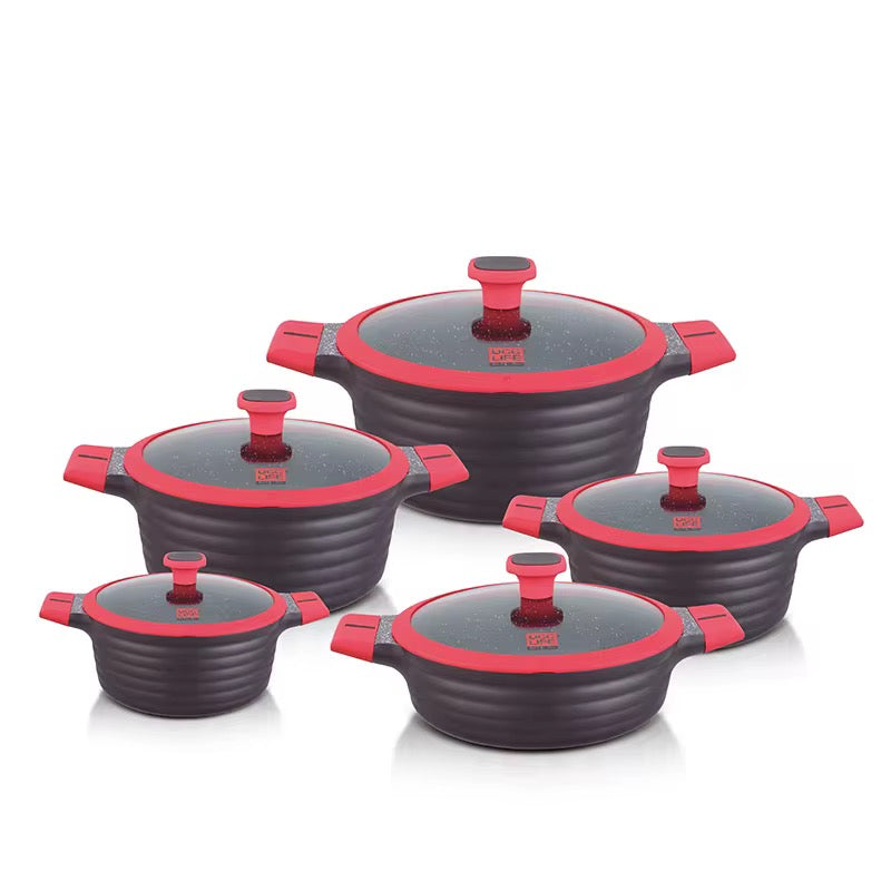 10pcs Set UCCLIFE Granite Coookware Set