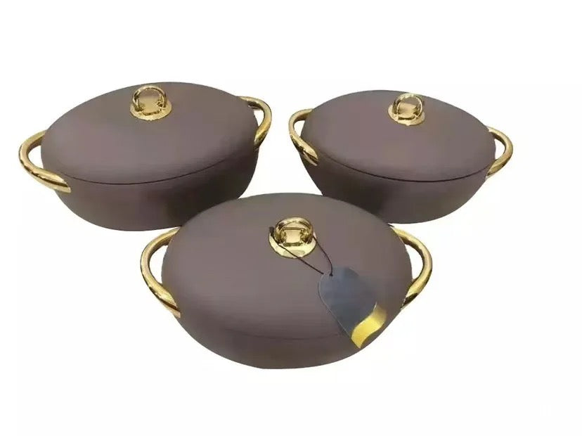 Luxurious Insulated Hotpots Food Warmer Set Oval