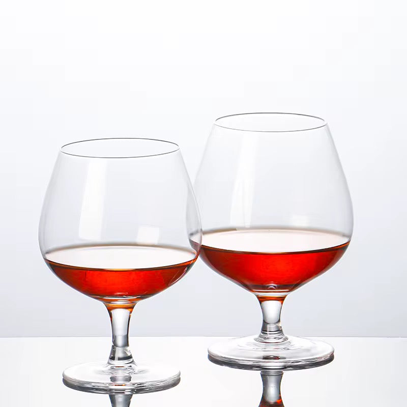 Classic Brandy Gl Set of 6, 360 ML, Non-Lead Crystal Clear, Ideal for White or Red Wine Cognac Glass