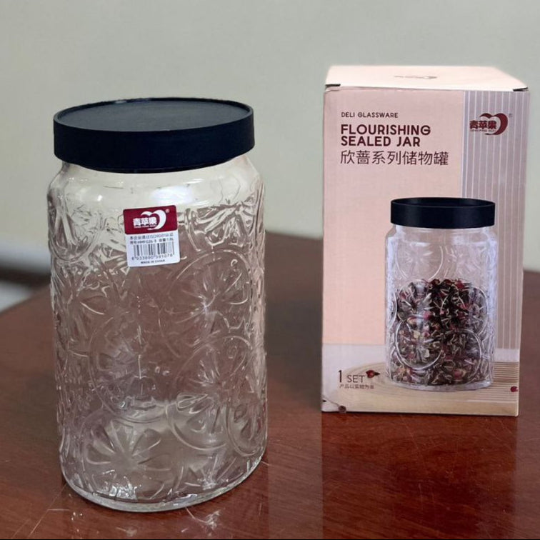 3Pcs Deli Flourishing Sealed Food Storage Jar 2.2L