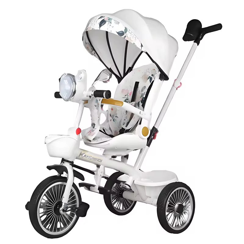 2 in 1 Kids Tricycle Children Trikes With Sun Shade For Baby Ride With Canopy