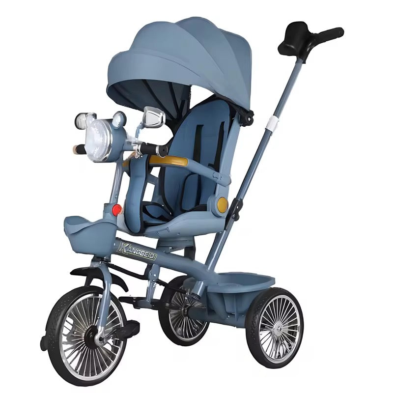 2 in 1 Kids Tricycle Children Trikes With Sun Shade For Baby Ride With Canopy