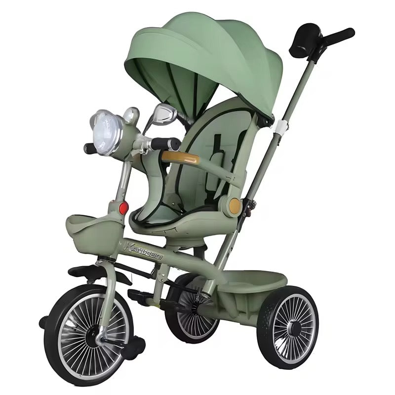 2 in 1 Kids Tricycle Children Trikes With Sun Shade For Baby Ride With Canopy