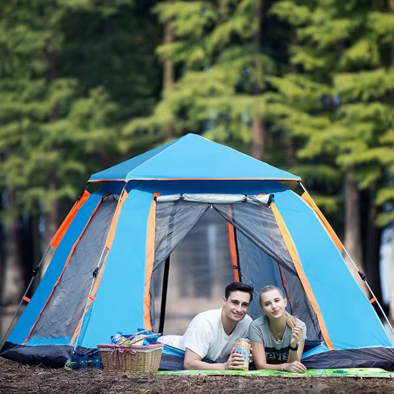 Instant Automatic Camping Tent Sun Protection with Cabin Tent 3-4 person