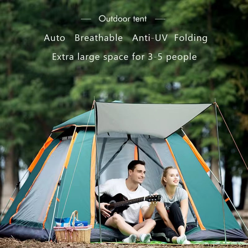 Instant Automatic Camping Tent Sun Protection with Cabin Tent 3-4 person