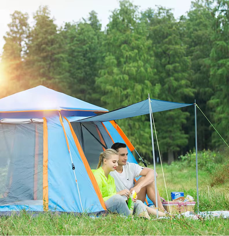 Instant Automatic Camping Tent Sun Protection with Cabin Tent 3-4 person