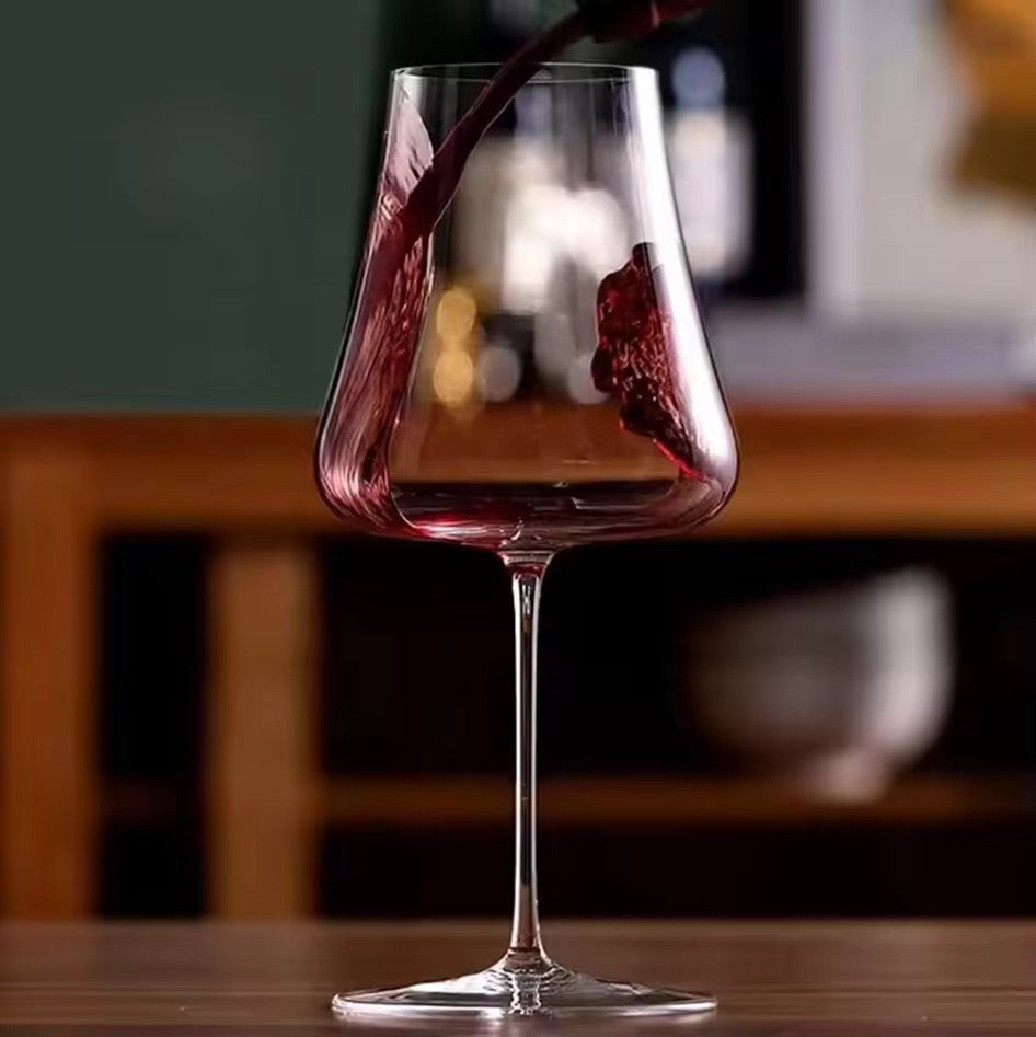 Goblet High Capacity Ultra Thin Wine Glass Big Belly Cup Crystal Drinkware Wedding Gift Goblet Champagne Glasses Hotel Party 6pcs