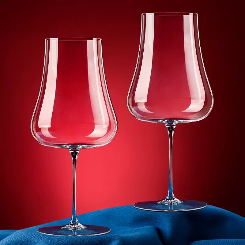 Goblet High Capacity Ultra Thin Wine Glass Big Belly Cup Crystal Drinkware Wedding Gift Goblet Champagne Glasses Hotel Party 6pcs