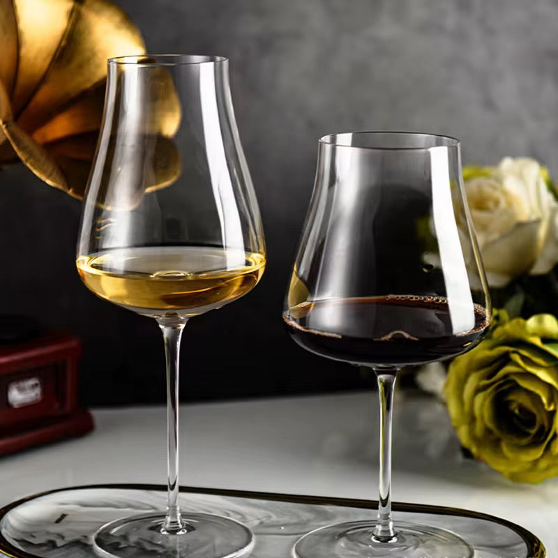 Goblet High Capacity Ultra Thin Wine Glass Big Belly Cup Crystal Drinkware Wedding Gift Goblet Champagne Glasses Hotel Party 6pcs