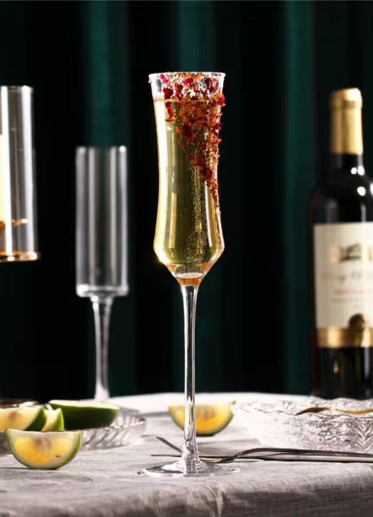 Champagne Flutes Glasses Gift Set | 210 ML | Set of 6| |Elegant Gift Box|Ultra-Premium |Limited Edition | Red & White Wine & Champagne Glass | Ideal for Wedding,Couple,Anniversary Gift