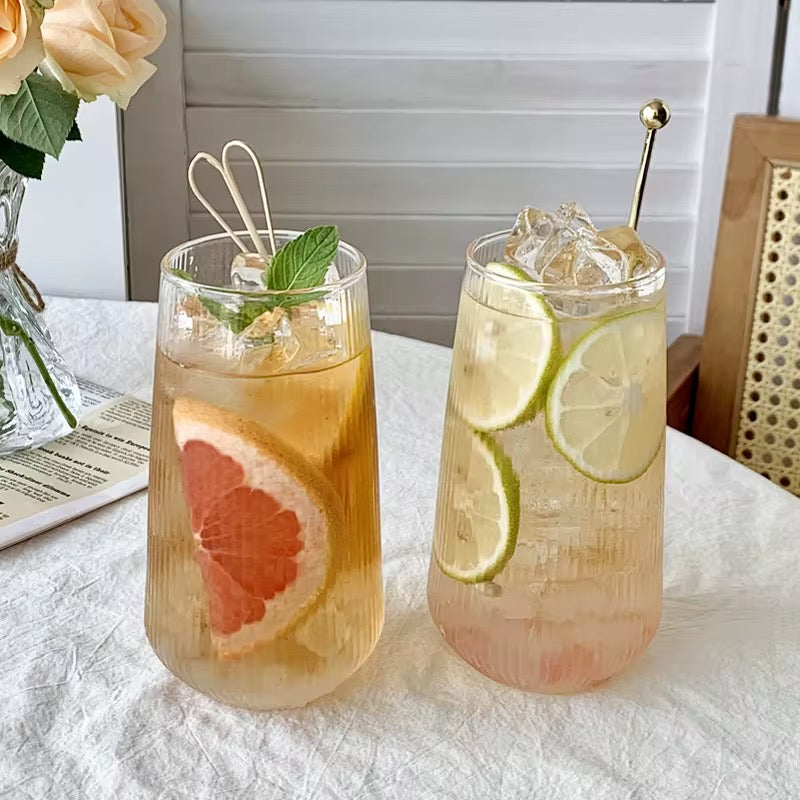 High temperature Transparent glass cup For Juice Coffee Water