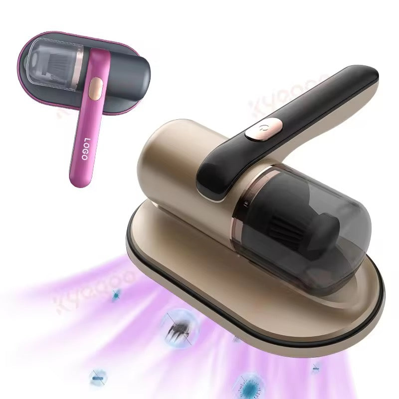 Bed Vacuum Cleaner, Household High-Frequency Strong Mite Removal Instrument, Handheld Deep Mattress Vacuum Cleaner, Wireless Vacuum Cleaning Remover Instrument, for Bed, Sofa, Carpets