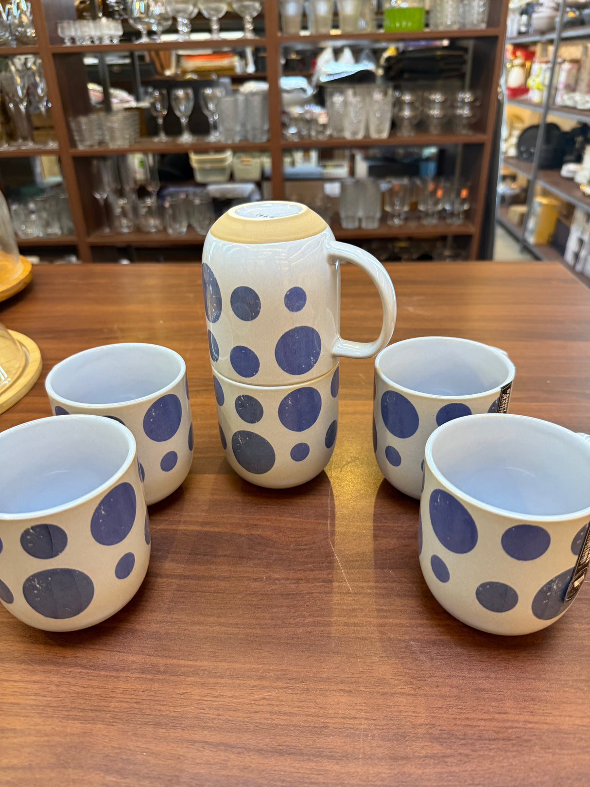 Danny Home Porcelain Bubbles Mug Set 6pcs 12.5cm Coffee & Tea Cups | Elegant Kitchenware Kenya