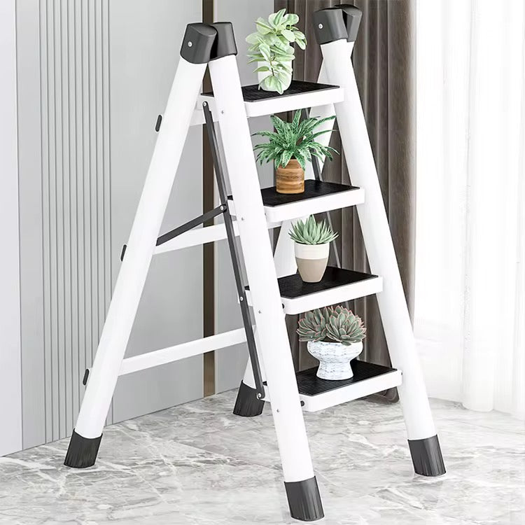 4-Step Collapsible Aluminium Ladder Portable Indoor & Outdoor Household Use