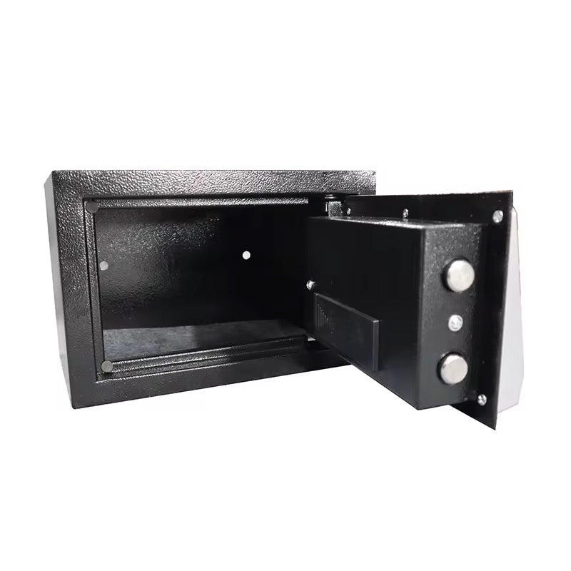 Steel Safe Deposit Box Household & Office Mini Safe with Mechanical Lock, Mountable