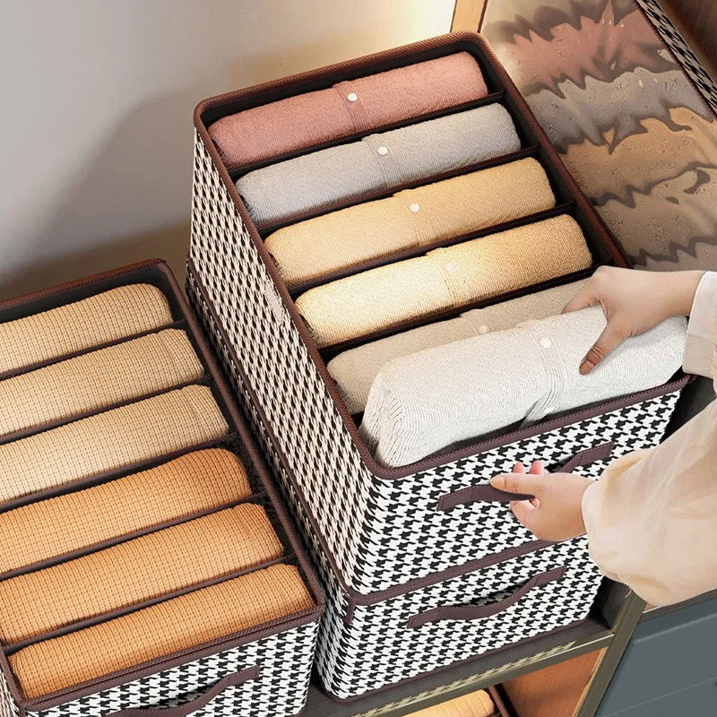 Multifunction Trouser Jeans Organizer For Closet 7 Grids