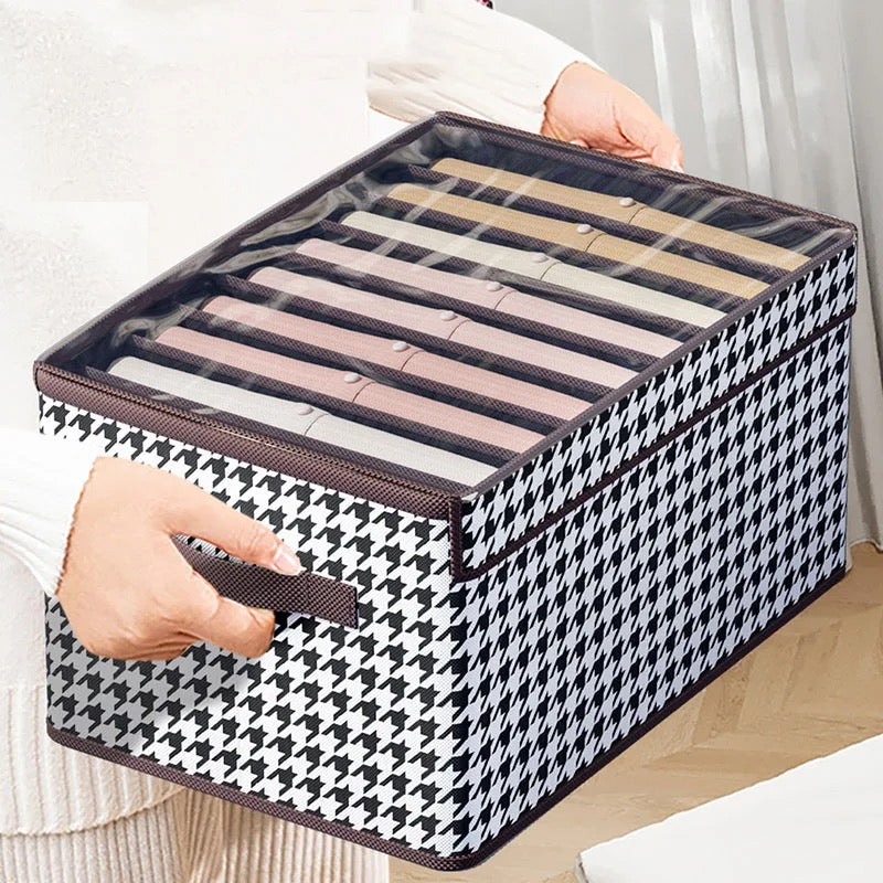 Multifunction Trouser Jeans Organizer For Closet 7 Grids