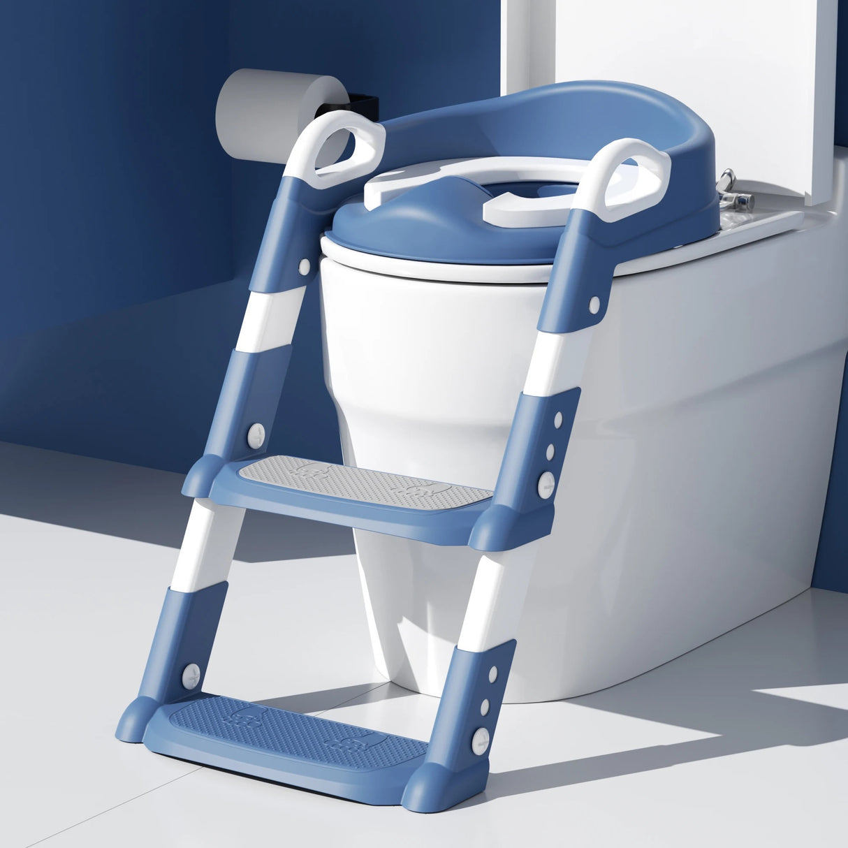 Kids Toilet Training Seat with Ladder Adjustable Toddler Potty Chair for Toilet Training in Kenya