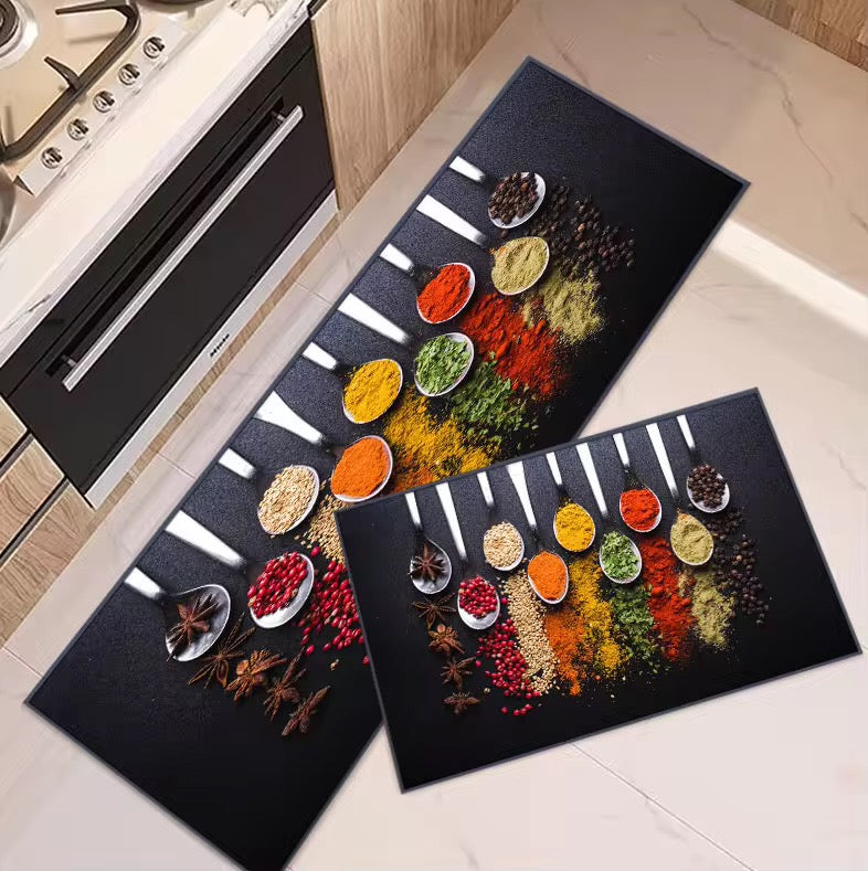 Rubber Bottom Kitchen Floor Mats Non Slip 2pcs Runner Rug Carpets for Kitchen Floor, Sink