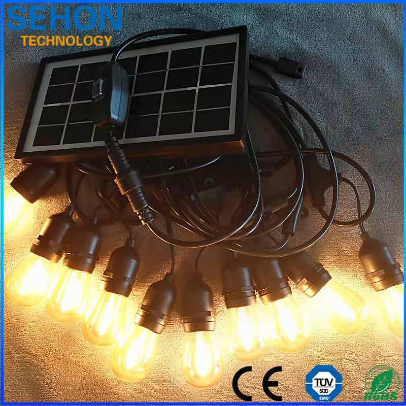 7M 10-Bulb Solar Powered String Lights – Waterproof LED Outdoor Patio, Garden & Balcony Lights – Energy-Efficient Decorative Lighting for Home, Wedding, Events | Buy in Kenya
