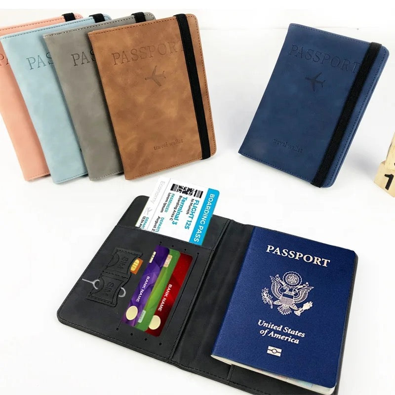 Vintage Business Passport Covers Holder Organizer