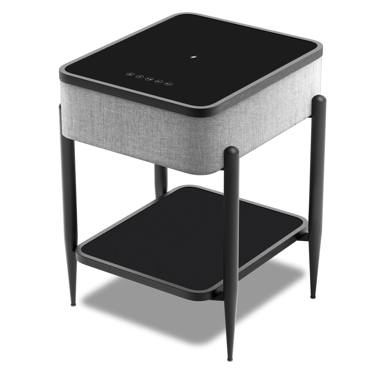 Premium Smart Accent Table with Built-in Bluetooth Speakers Multi-Functional Side Table for Living Room, Bedroom & Coffee Nooks