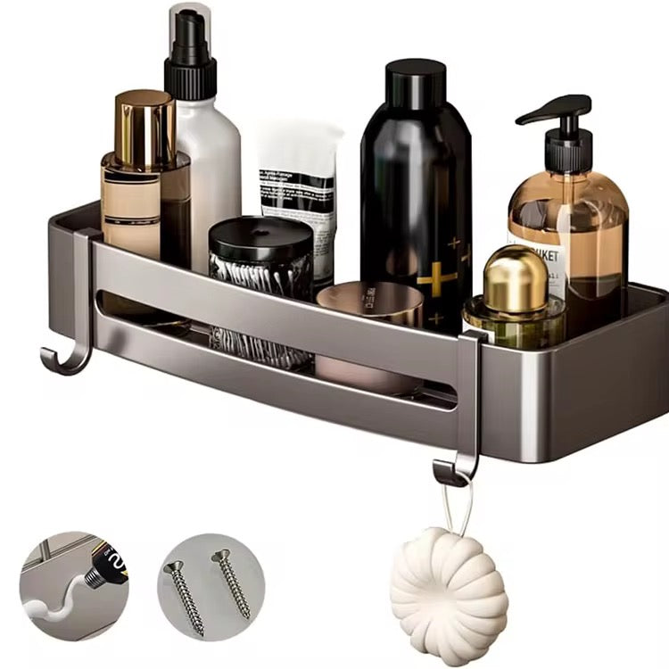 Multifunctional Aluminum Bath Towel Shelf Storage Rack Set Bathroom Storage Rack