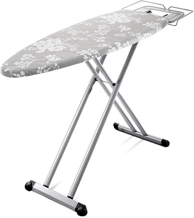 Folding Ironing Board with Heat Resistant Cover | Adjustable Height | Large Board