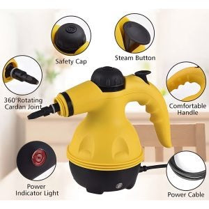 Jamaky Handheld Deep Clean Steamer 300ml ā Multi-Surface Steam Cleaner for Floors, Kitchen & Windows