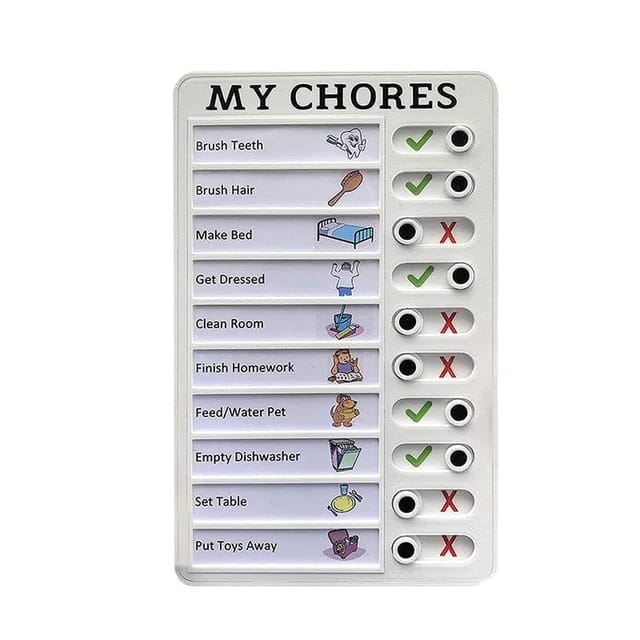 Kids Chore Chart Memo Checklist Board Detachable Reusable RV Checklist Chore,