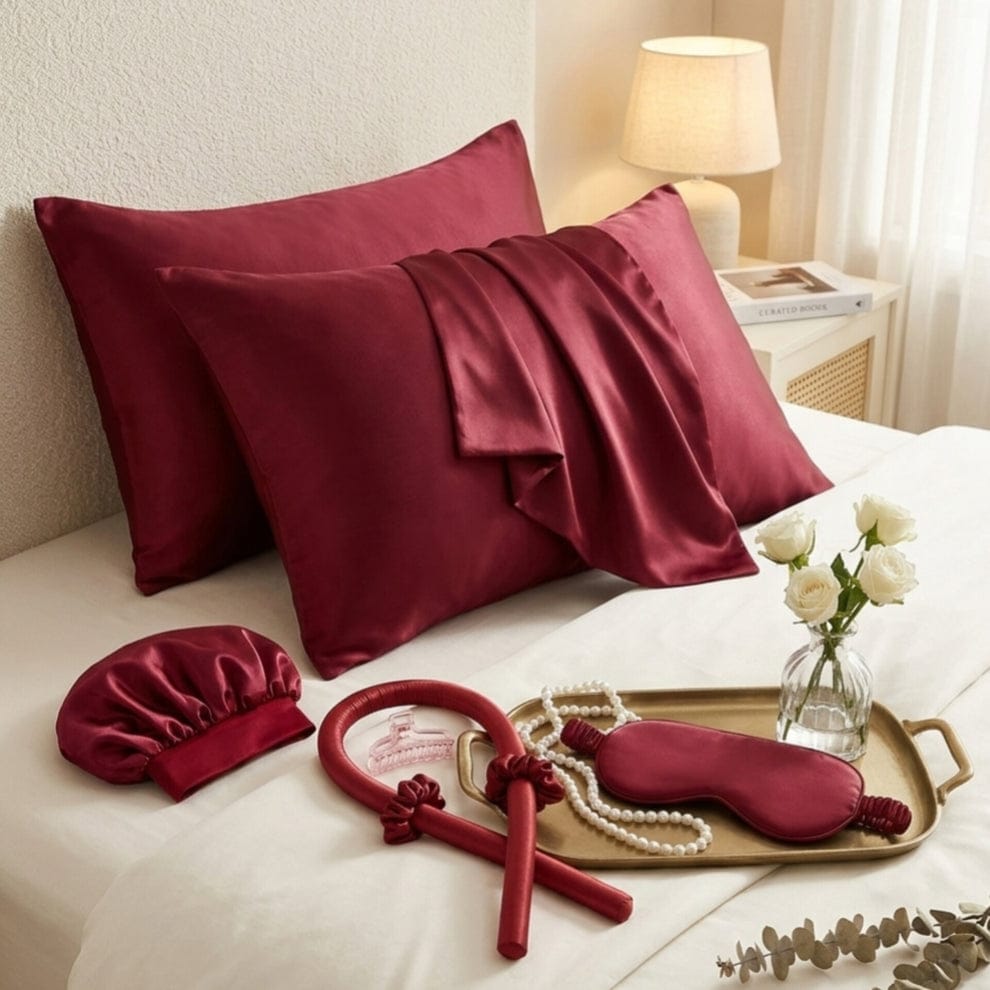 Ladies sleeping silk night set