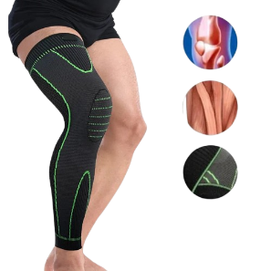 Lengthened Knee Compression Sleeve/ Knee Support (1 pair)