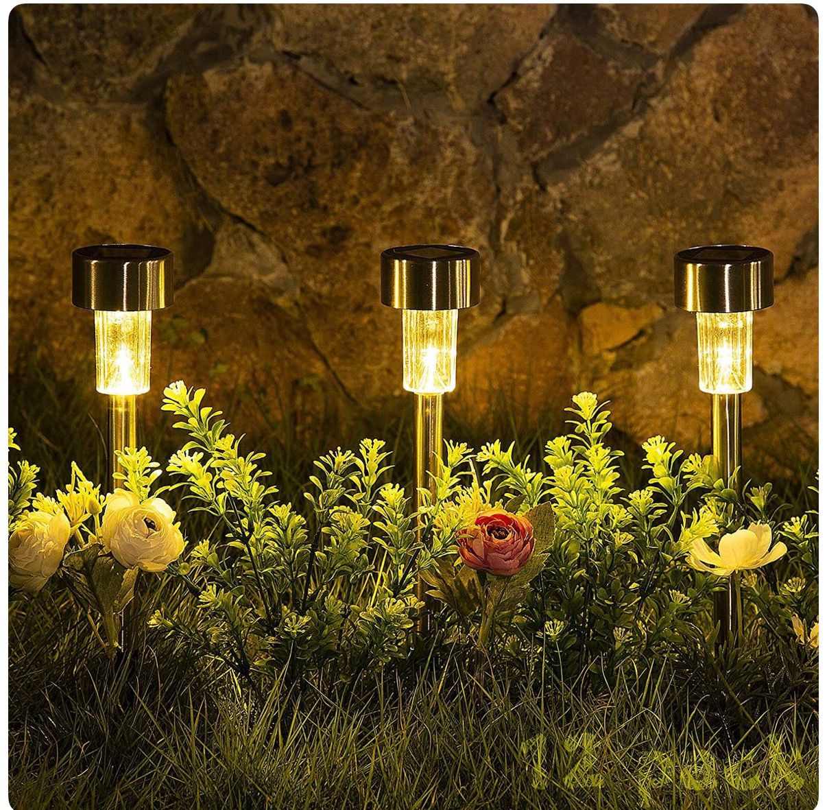 Waterproof Outdoor Solar Garden Pathway Lights