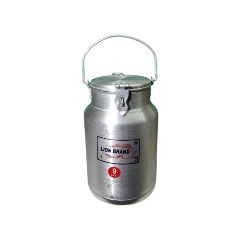 Lion Brand Aluminium Milk Can With Lock 9Ltrs