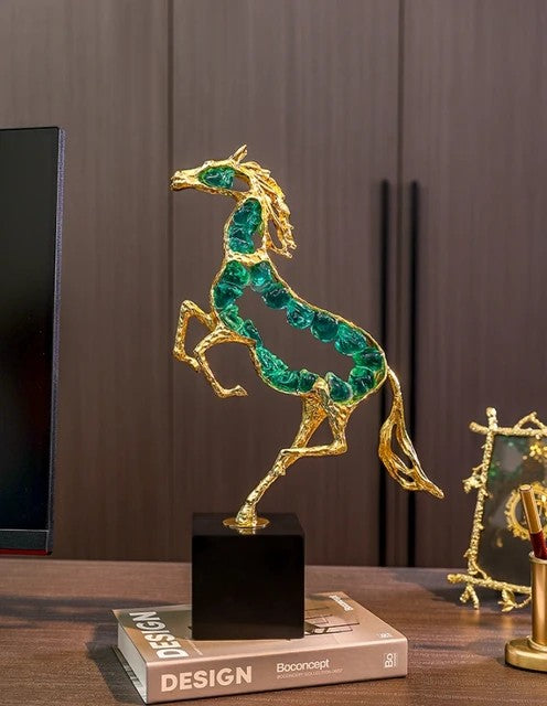 Luxury Modern crystal horse statue sculpture