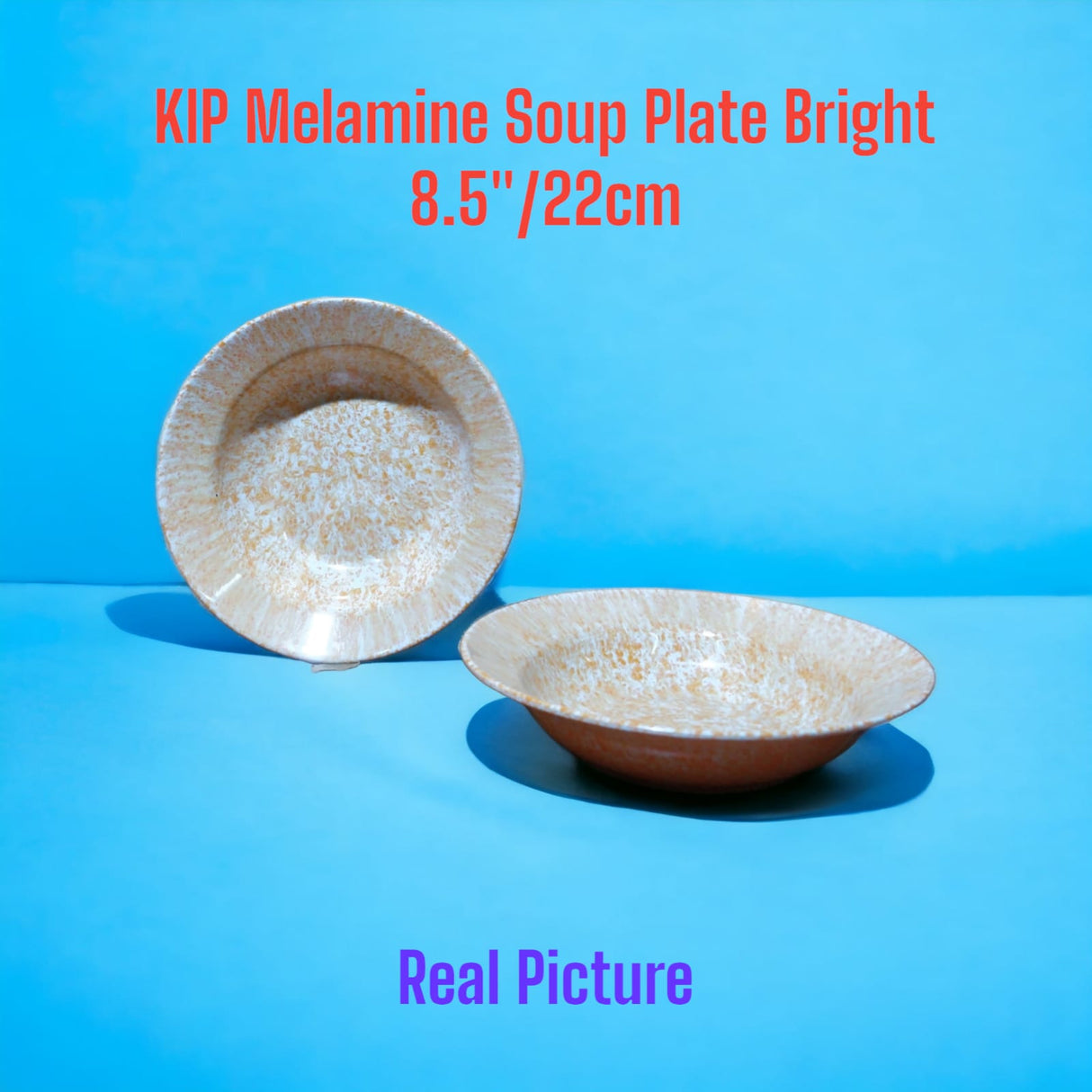 Melamine Soup Plate Bright Round 8.5" 6pcs