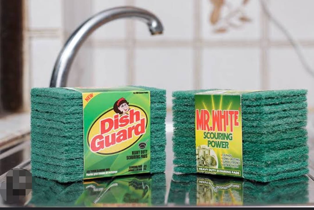 12pcs Mr.White Scouring Power Heavy Duty Scouring Pads