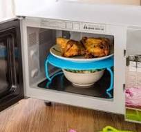 Multifunctional microwave placement rack organizer