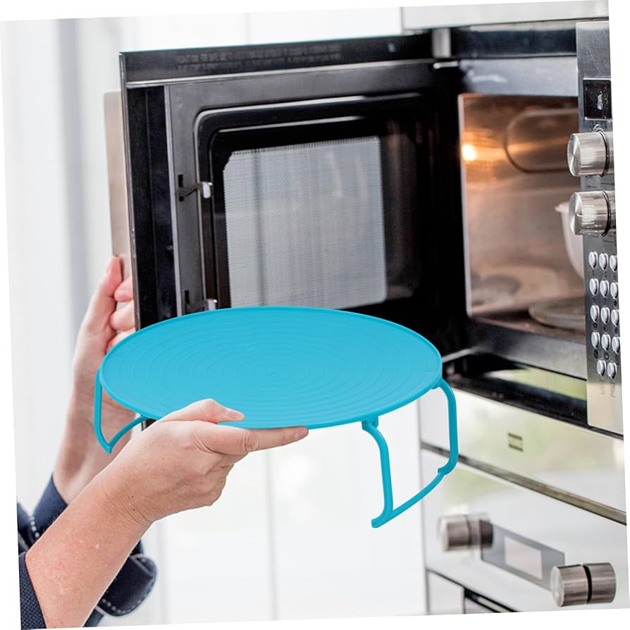 Multifunctional microwave placement rack organizer