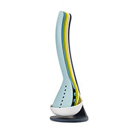 Joseph Joseph Nest Utensils Plus five-piece kitchen tool set in Opal with its magnetic storage stand.