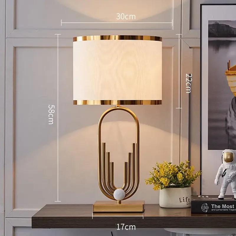 Luxury Modern Gold Desk lamp Home Decorative Night Light Living Room Bedside Table lamp