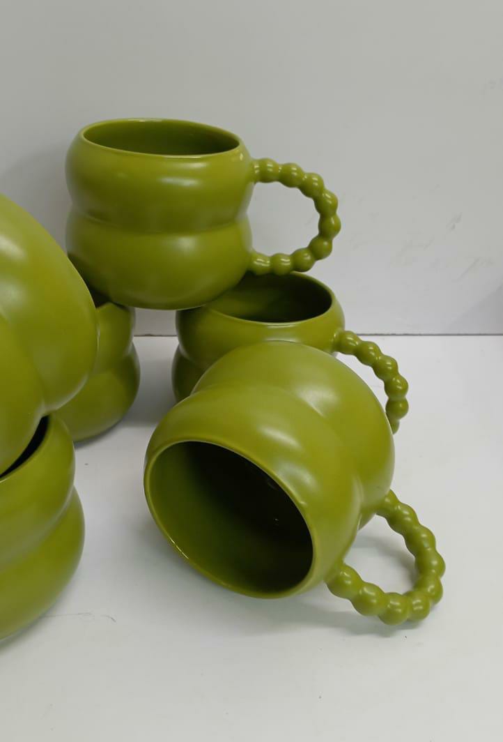 Ceramic Coffee Mug Cute Creative Gourd Handle Mug Design for Office and Home