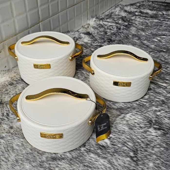 3pcs Set Luxurious Nordic Insulated Hotpots