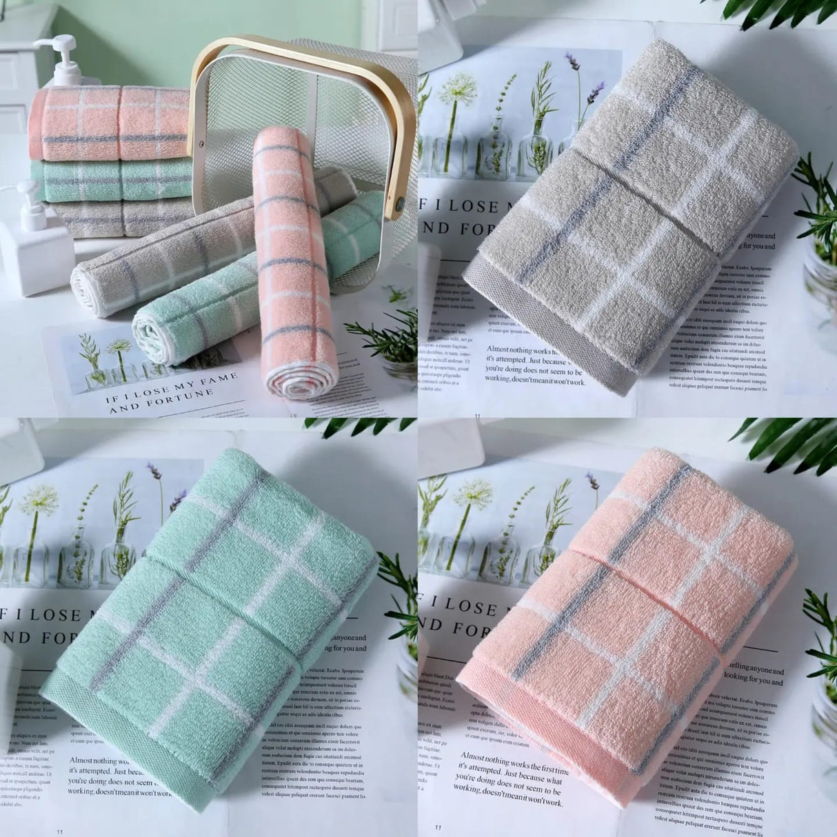 100% Cotton Turkish Towel Luxury Wash Hand Towels