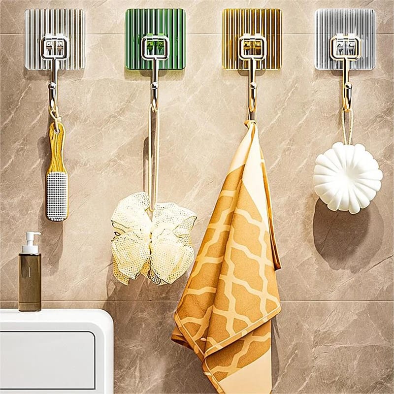 Luxury Design Wall Hook With Strong Adhesive Punch-free