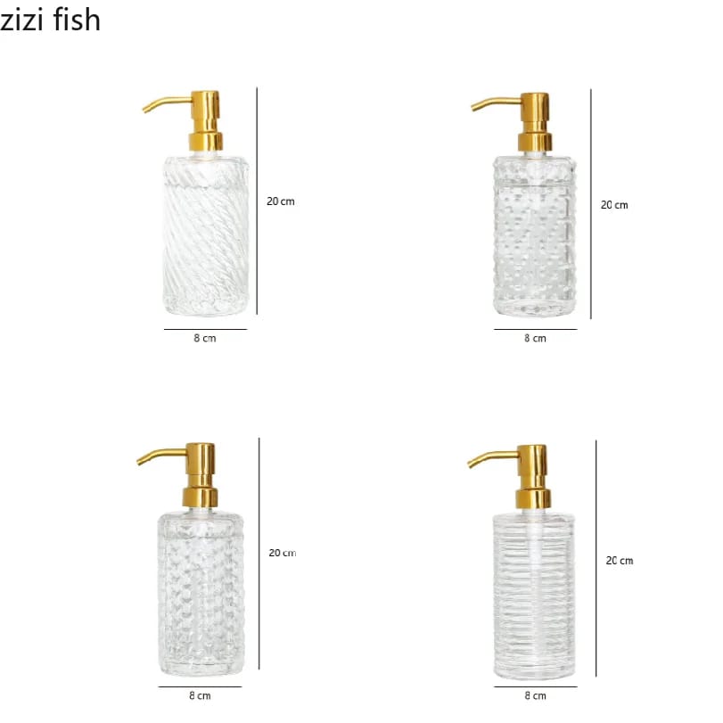 Stainless Steel 400ml Shampoo Soap Dispenser Lotion Bottle